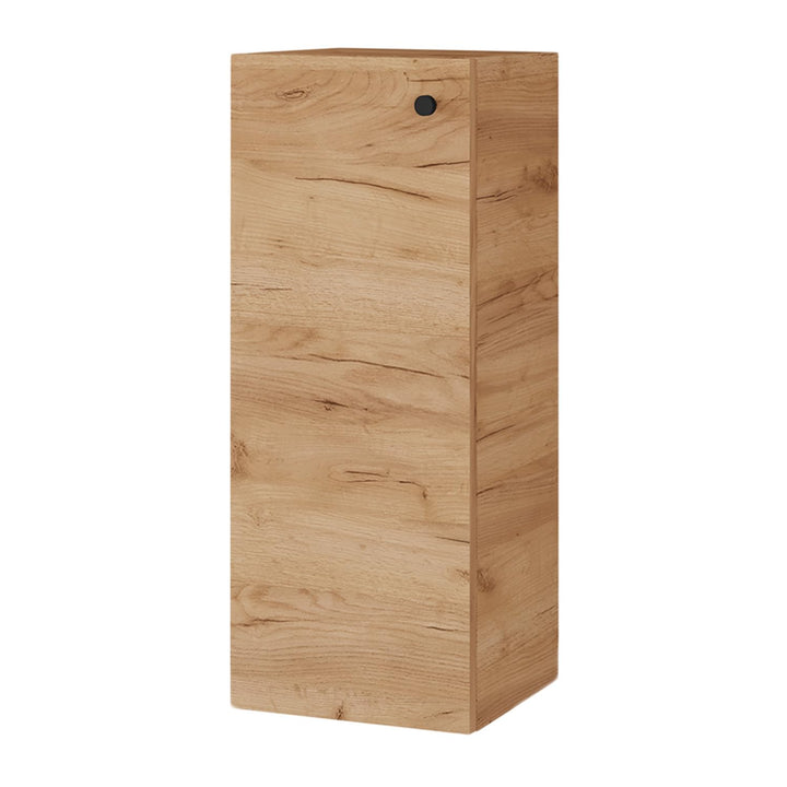 Planetmöbel Bad Midischrank in Gold Eiche 32cm, Hängeschrank für Badezimmer, Kleiner Badschrank für