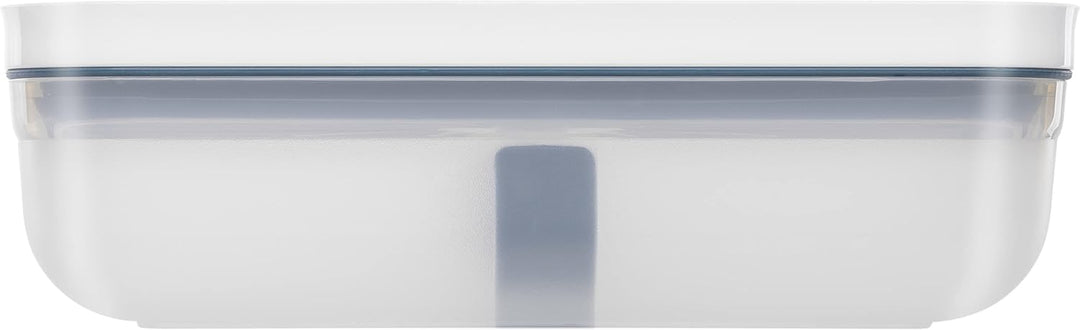 ZWILLING Fresh & Save Vakuum Lunchbox, Grösse L flach, Kunststoff, Semitransparent-La Mer Semitransp