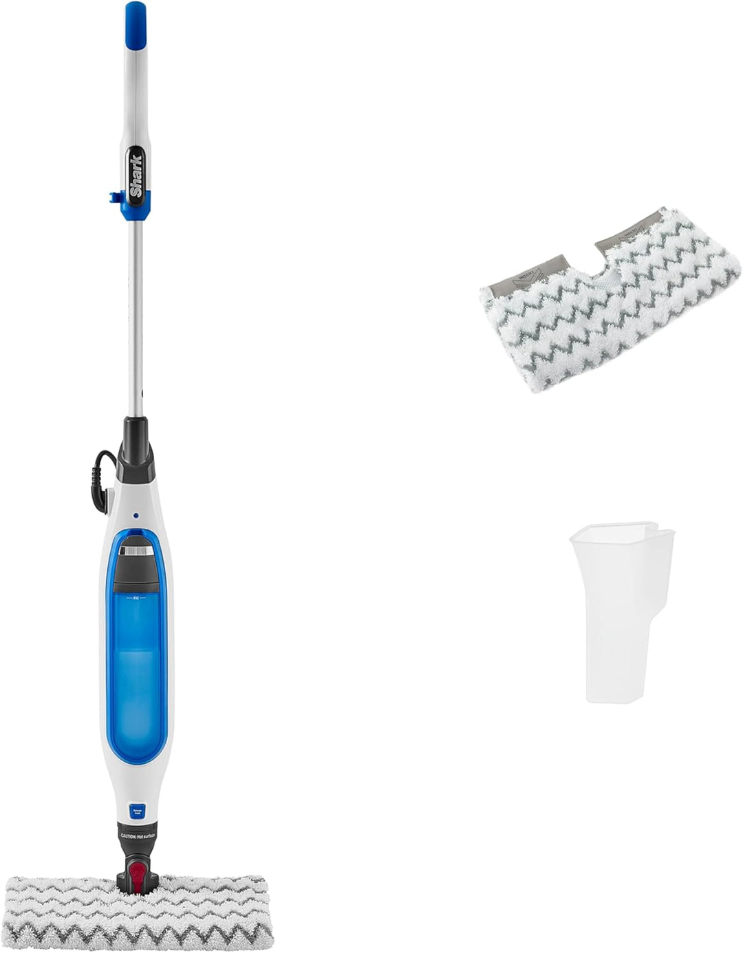 Shark Dampfreiniger Klik n´ Flip Smartronic Standard Dampfmopp [S6001EU] mit 2 doppelseitigen Dirt-G