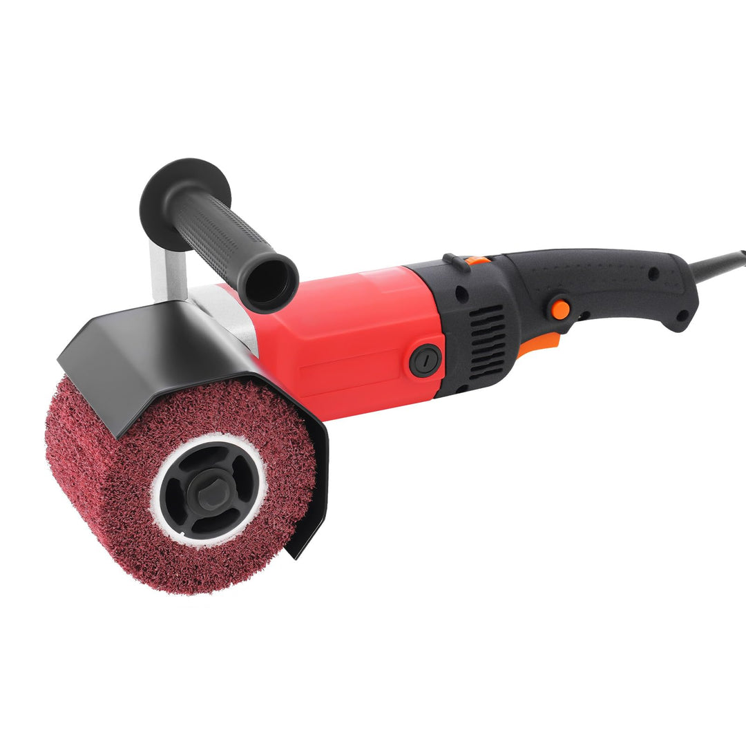 Satiniermaschine Schleifmaschine Bürstenschleifer 1400W Zur Bearbeitung von Edelstahl Gusseisen Alum
