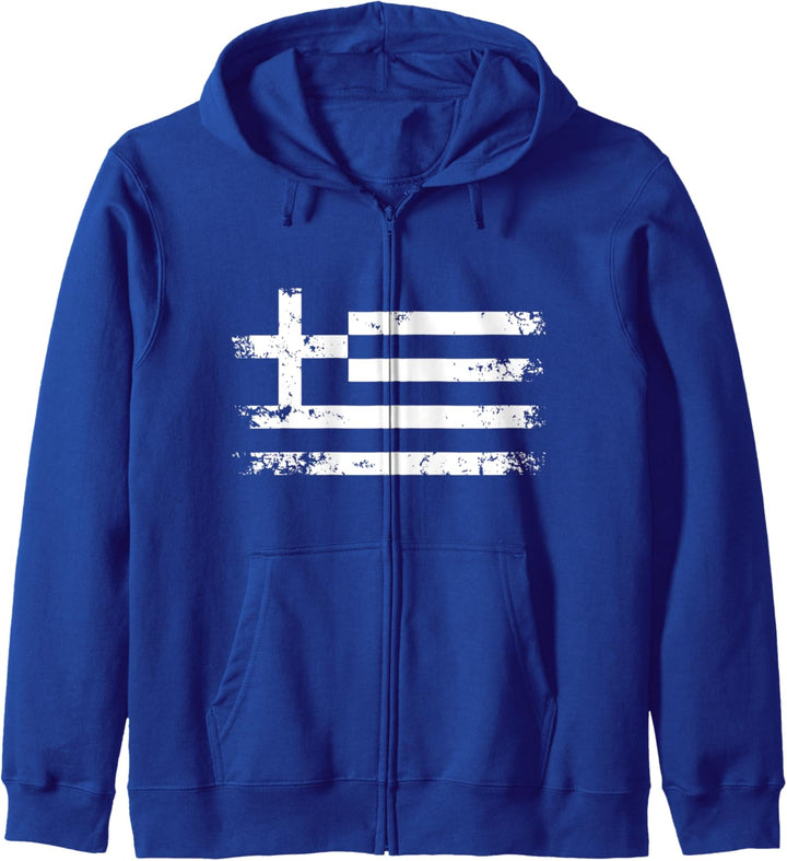 Griechische Flagge Kapuzenjacke
