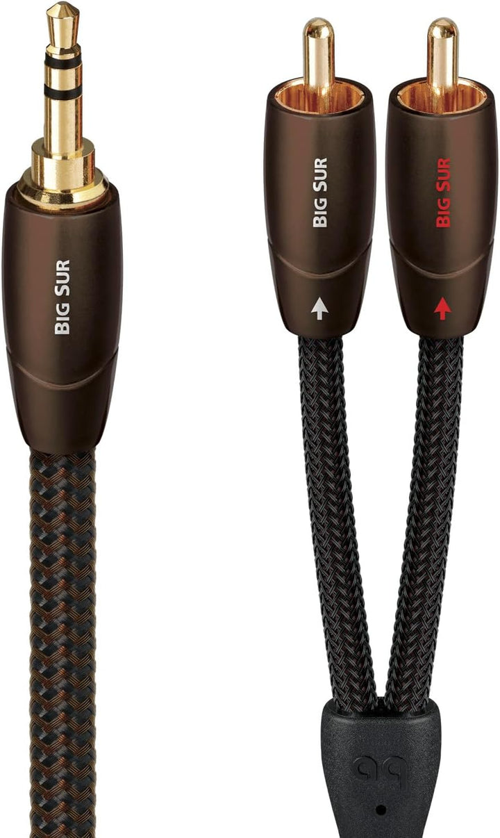 AudioQuest Big SUR 3 m High-End Audiokabel 3,5 mm Klinke auf Cinch (Stereo)