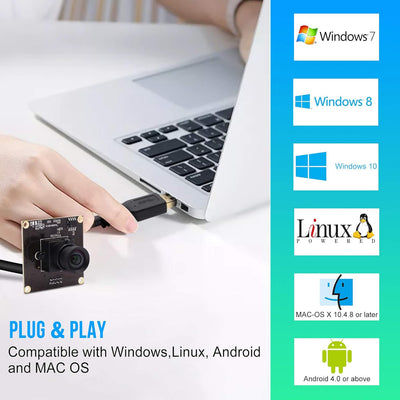 ELP No Distortion Kamera USB3.0 Compatible with Sensor Sony IMX291 50fps 1080P Webcam SUSB1080P01-LC