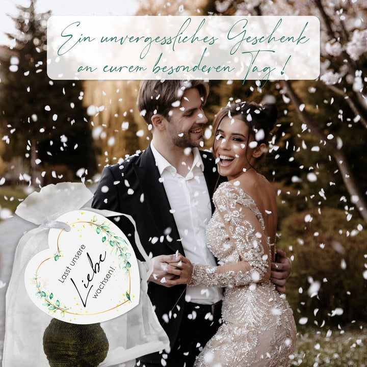 Gastgeschenke Hochzeit Blumensamen Samenbomben - Besonderes Hochzeitsgeschenk für Gäste als Give Awa