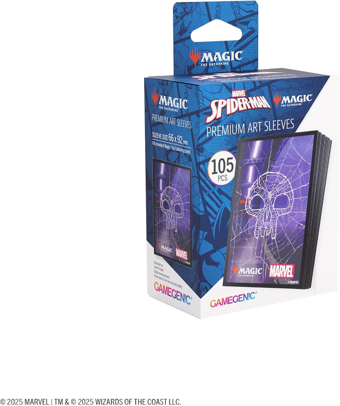 Gamegenic, Magic: The Gathering – Marvel's Spider-Man Premium Art Sleeves – Spider-Man Swamp, 105 Sl