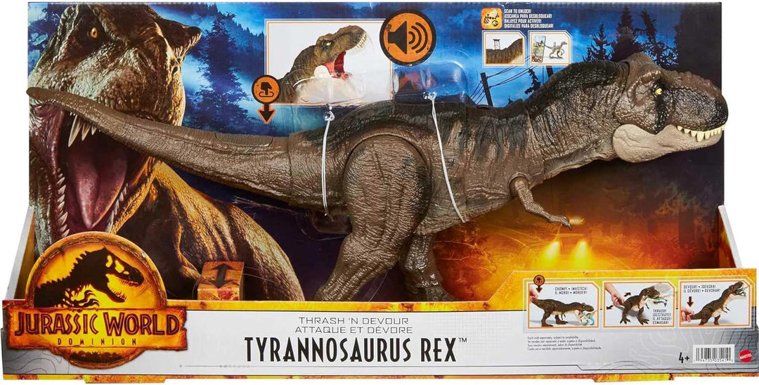 Jurassic World HDY56 - „Dominion: Ein neues Zeitalter“ Fressender Kampfaction T-Rex Actionfigur (53
