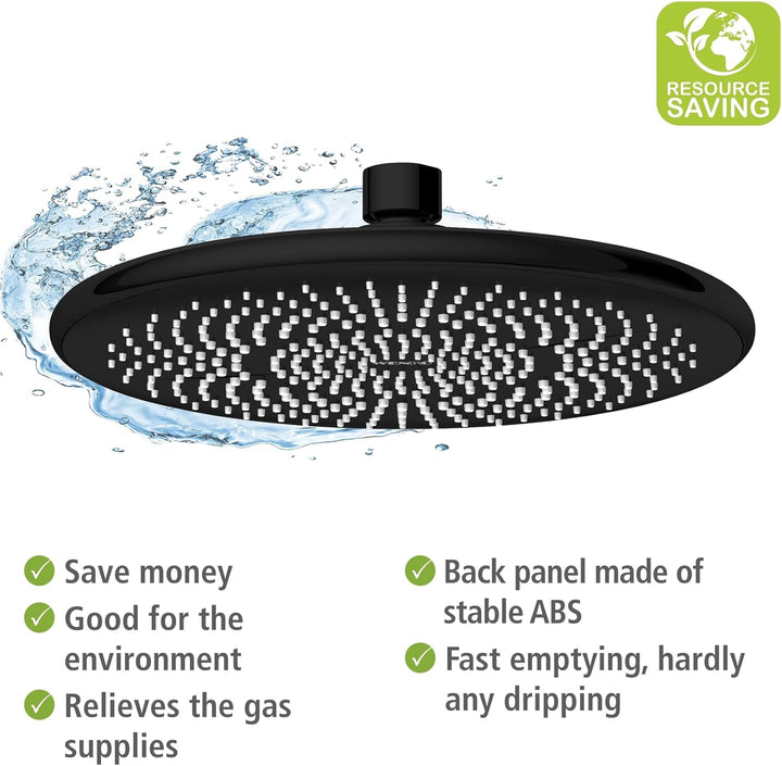 WENKO Wasserspar Regenduschkopf Watersaving, wassersparende Universal-Kopfbrause mit nachhaltigem Wa