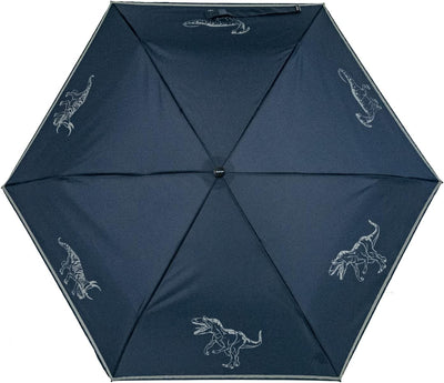 Knirps 4Kids Kinder-Taschenschirm reflective mit Reflexborte und reflektierenden Dinos - Big reflekt