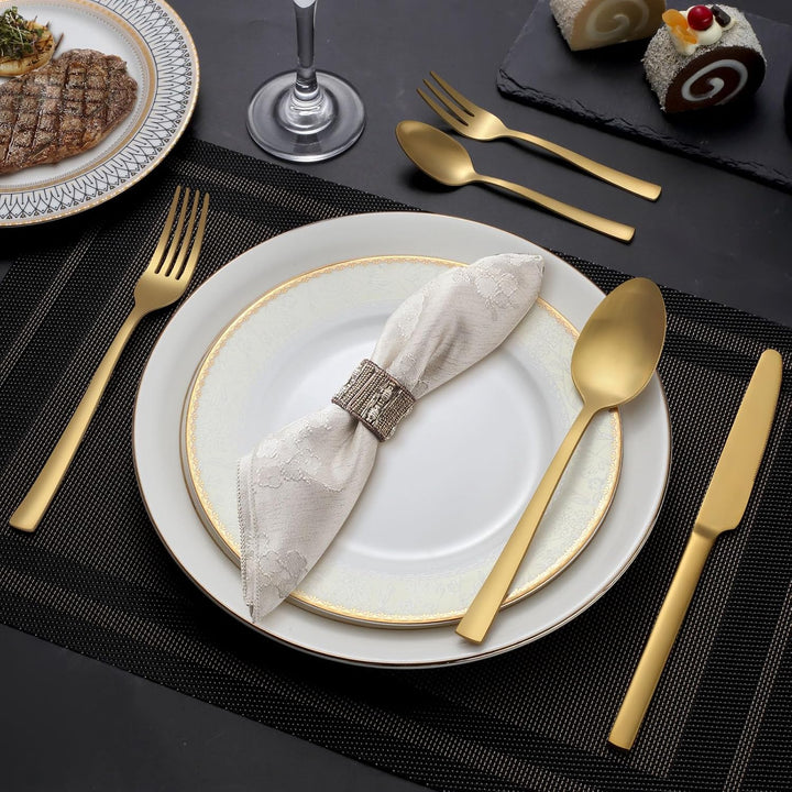 Pleafind Besteck Set, 30 teilig Besteck Set für 6 Personen, hochwertiges Besteck aus Edelstahl, Essb
