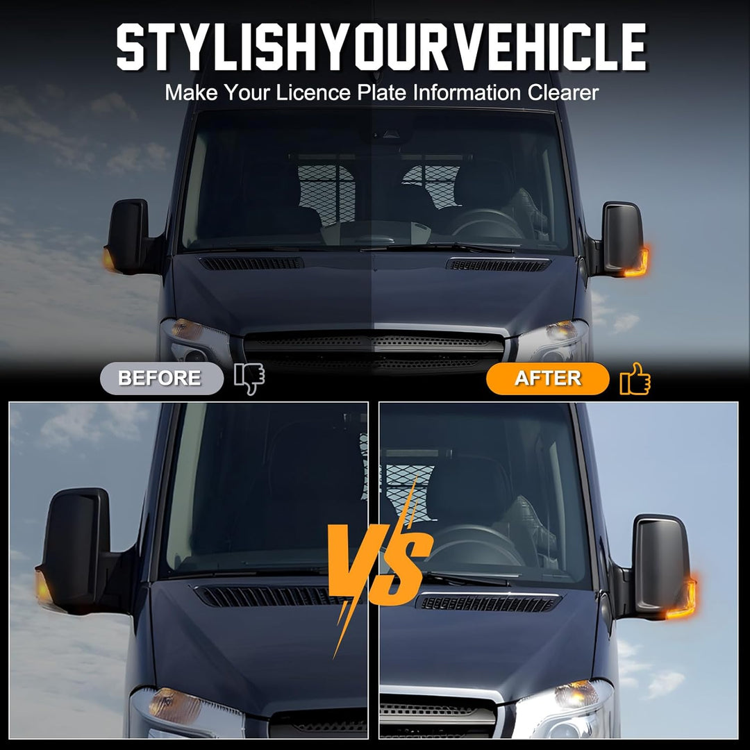 LED Spiegelblinker für Mercedes Benz Sprinter W906, LED Blinker Seitenblinker mit Canbus Fehlerfrei,