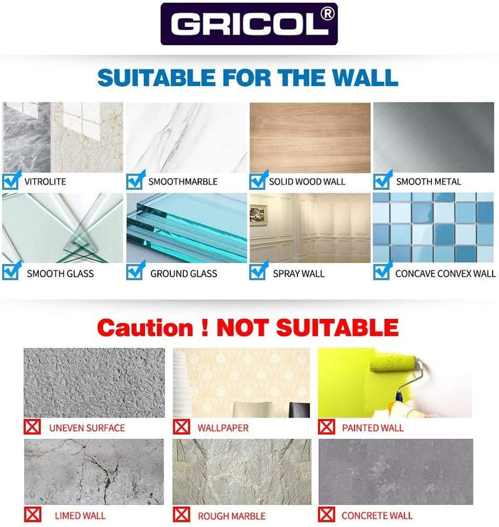 GRICOL Eckablage Duschkorb Duschregal ohne Bohren Duschablage Metall Mit 4 Haken Dusche Ablage Badre