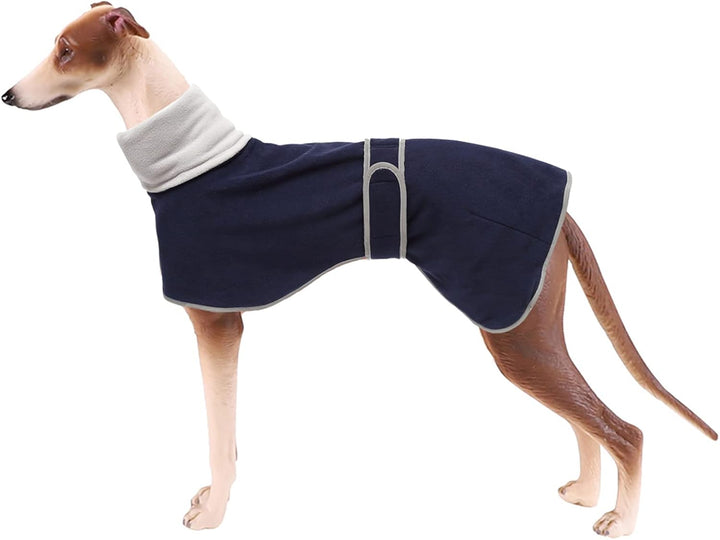 Morezi Winter Hundemantel mit reflektierender Leiste, weiches Polyester-Fleece, verstellbares Band,