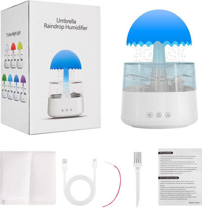 Luftbefeuchter, Raumbefeuchter, Humidifier 450 ml, Luftbefeuchter schlafzimmer, Wolkenluftbefeuchter