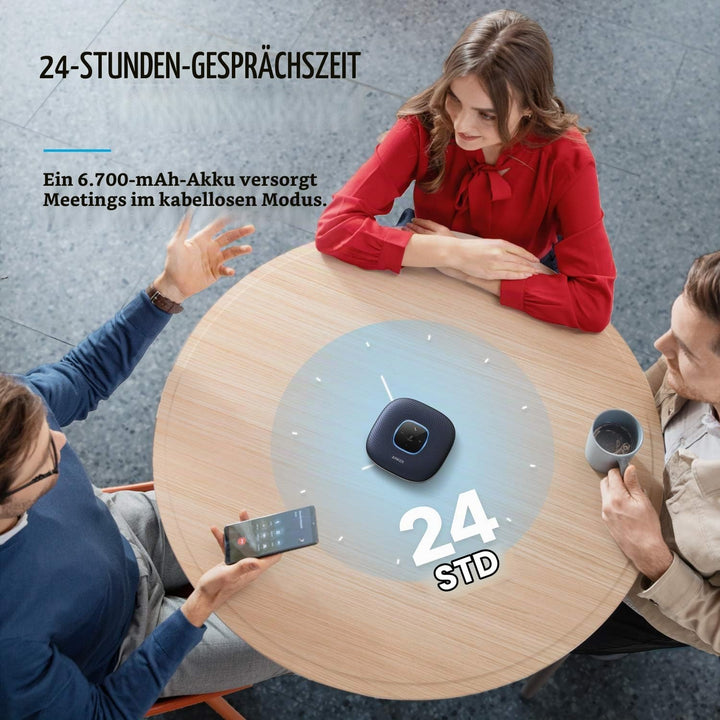 Anker PowerConf Bluetooth Konferenzlautsprecher mit 6 integrierten Mikrofonen, verbesserter Tonaufna