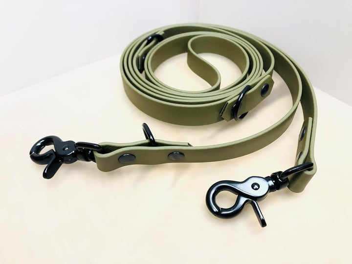 3-fach verstellbare Leine aus Biothane, handsfree leash, Hundeleine in verschiedenen längen (2 Meter