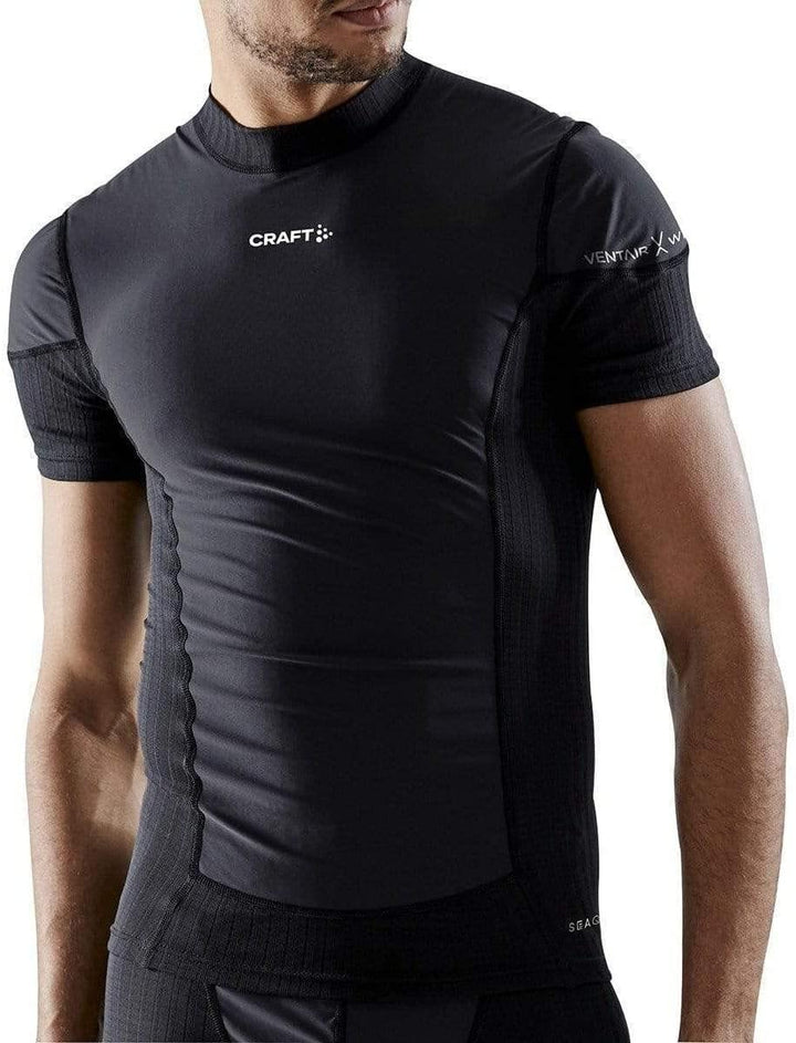 Craft Herren Active Extreme X Wind Ss M Baselayer (1er Pack) S Black/Granit, S Black/Granit