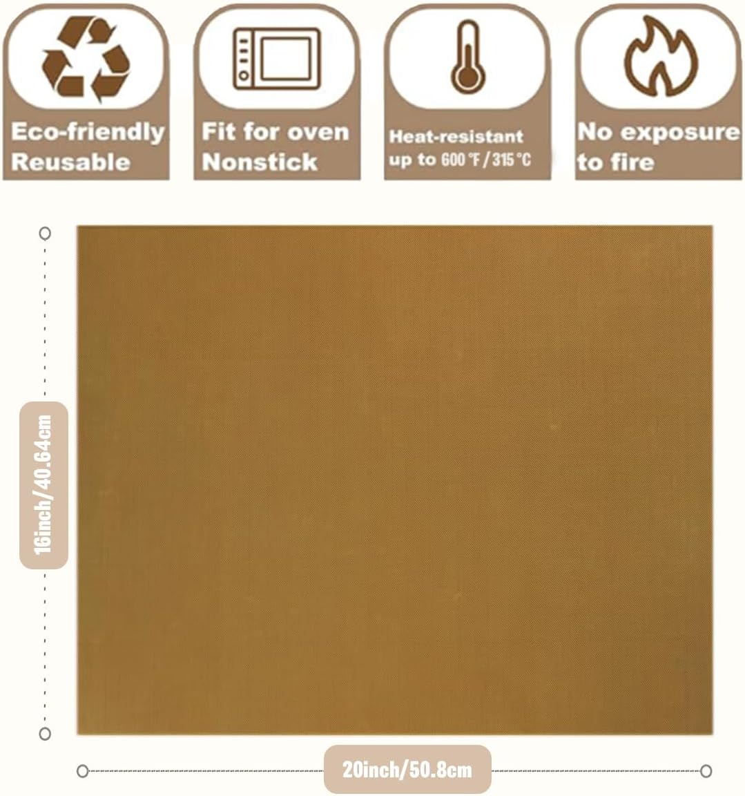 PTFE Teflonfolie für Wärmepresse, Teflonfolie Dauerbackfolie Backpapier Wiederverwendbar PTFE, Trans