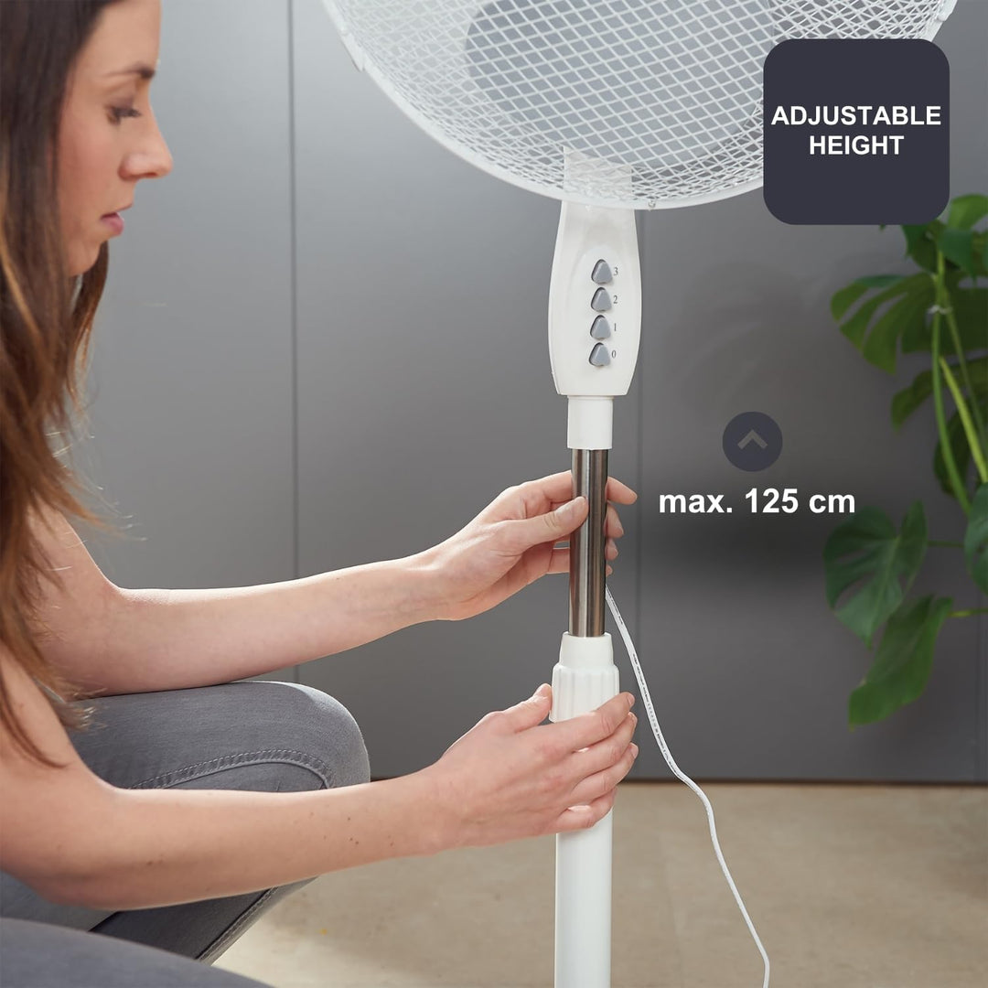 Black+Decker BXEFP40E Standventilator BXPF40E, 40, Kunststoff Weiss [Energieklasse A]