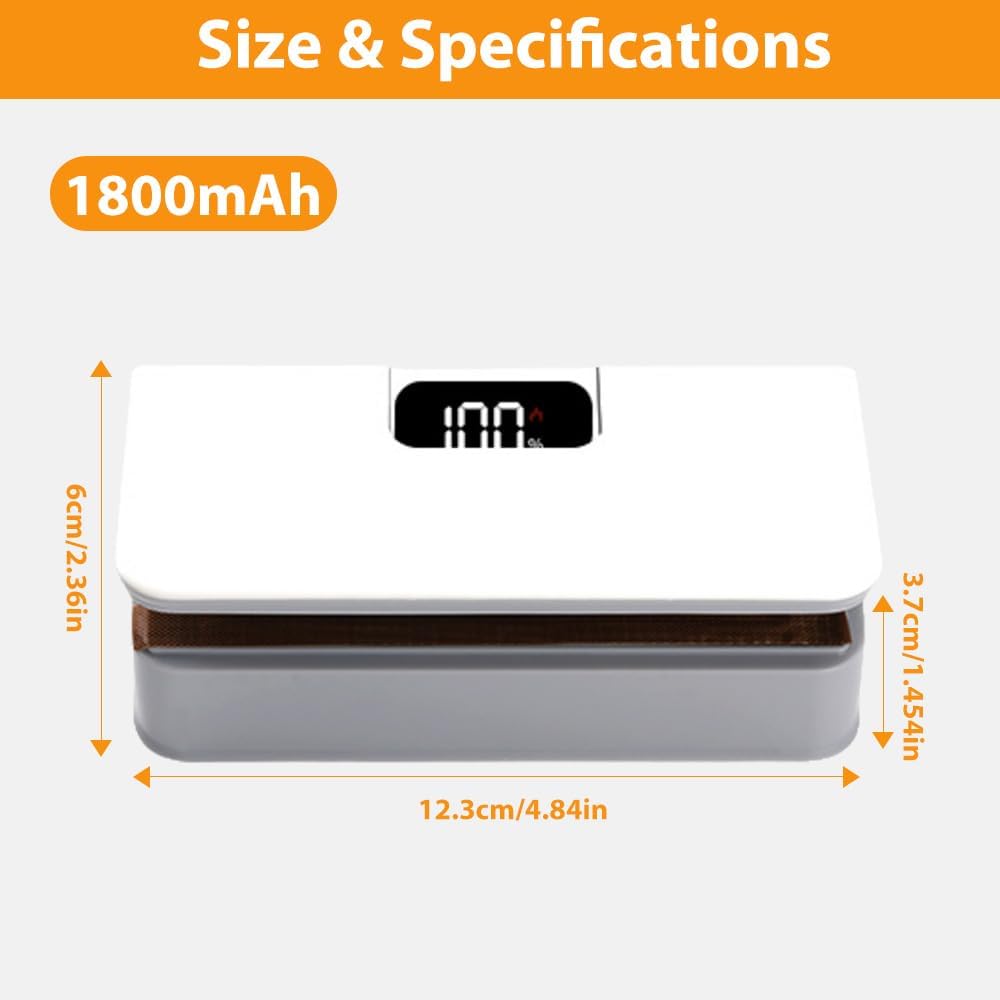 Mini Folienschweissgerät, 2 in 1 Bag Sealer, Tragbarer Heisssiegelgerät mit 8 Gängen, Mini Beutelver