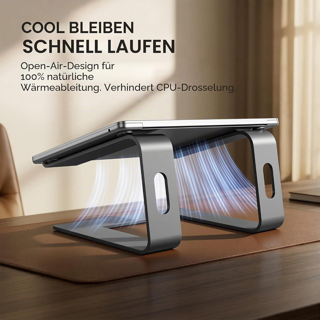 SOUNDANCE Laptop-Ständer, Aluminium-Computer-Erhöhung, ergonomischer Laptop-Ständer für den Schreibt