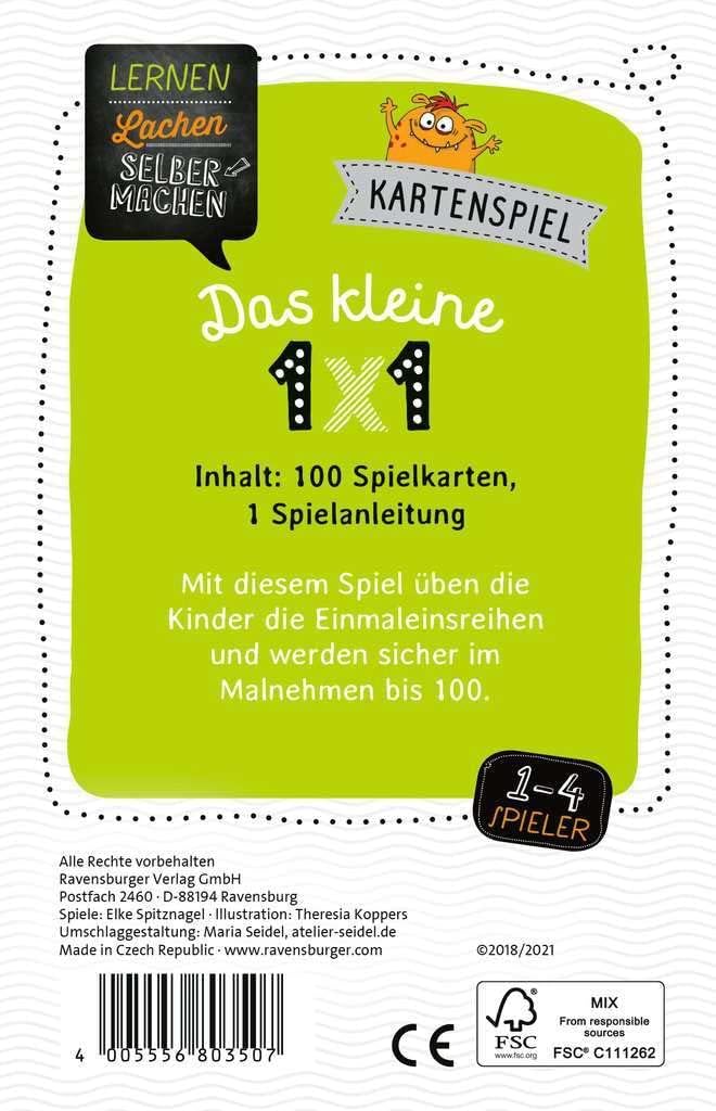 Ravensburger 24976-1x1 Drachen - Lernspiel für Kinder & 80350 - Lernen Lachen Selbermachen: Das klei