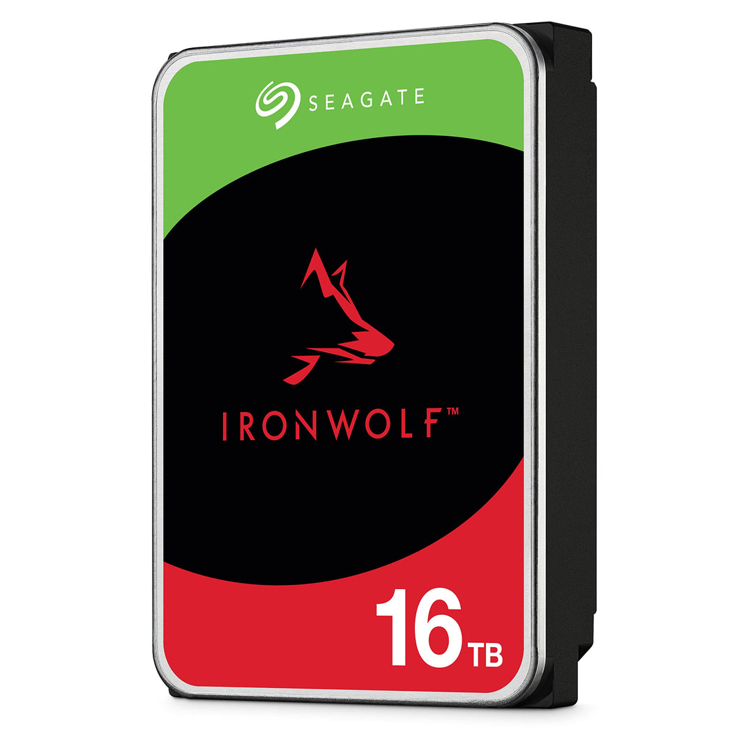 Seagate IronWolf, NAS interrne Festplatte 16TB HDD, 3.5 Zoll, 7200 U/Min, CMR, 256 MB Cache, SATA 6G