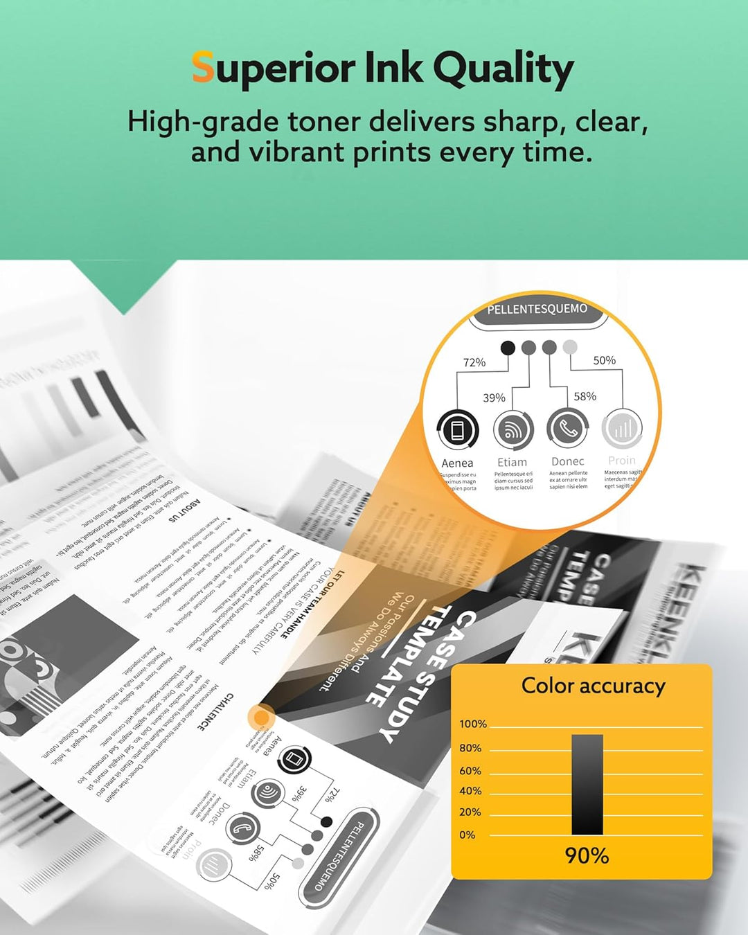 KEENKLE MLT-D111S D111L Kompatible für Samsung Xpress m2070w Toner D111S MLTD111S Schwarz für Samsun