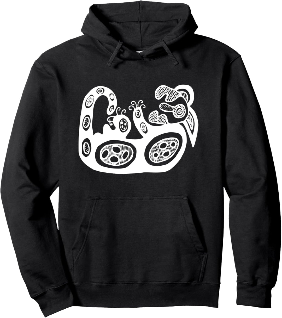 Dingo Dog - Australian Aborigine Rock Art Aboriginal Pullover Hoodie