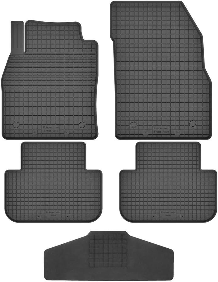 Fussmatten Vorne, Hinten + Tunnel für Renault Scenic 2 II 2003-2009 / JM/Grand Gummi Gumimatten Vorn