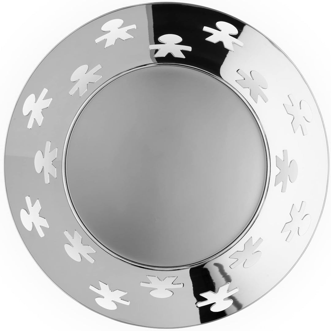 Alessi | Girotondo AKK04 - Designkorb mit Lochverzierung, Edelstahl 18/10, poliert, Silber