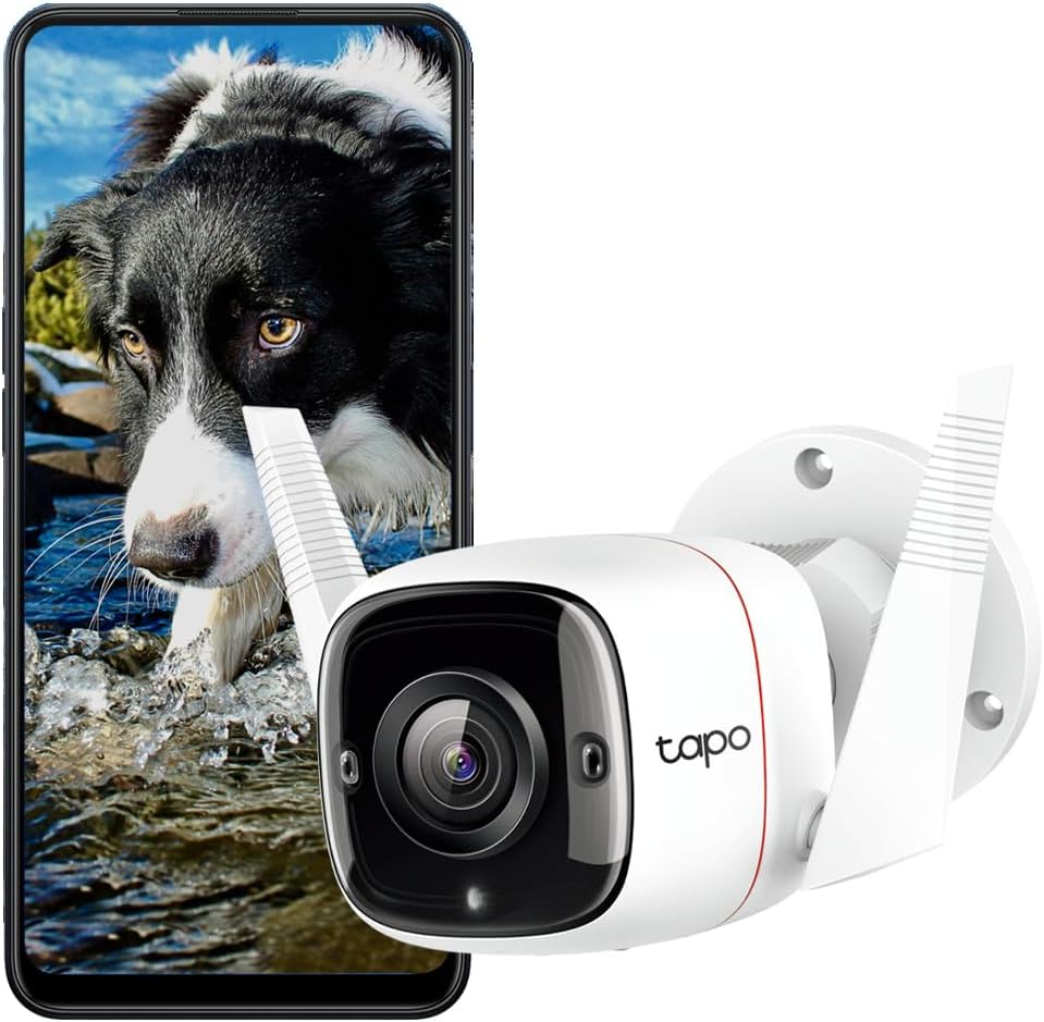 TP-Link Tapo C500 WLAN-Überwachungskamera für den Aussenbereich, 360 Grad, Auflösung 1080p, Bewegung