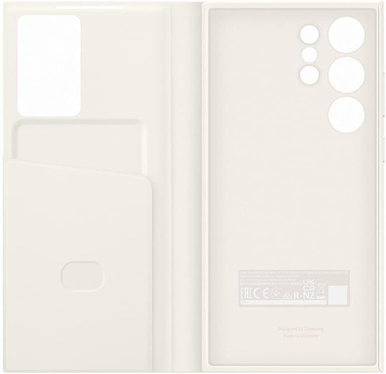 Samsung Smart View Wallet Smartphone Case EF-ZS918 für Galaxy S23 Ultra, Handy-Hülle, Kartenfach, Si