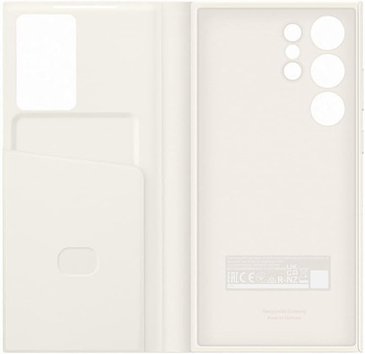 Samsung Smart View Wallet Smartphone Case EF-ZS918 für Galaxy S23 Ultra, Handy-Hülle, Kartenfach, Si