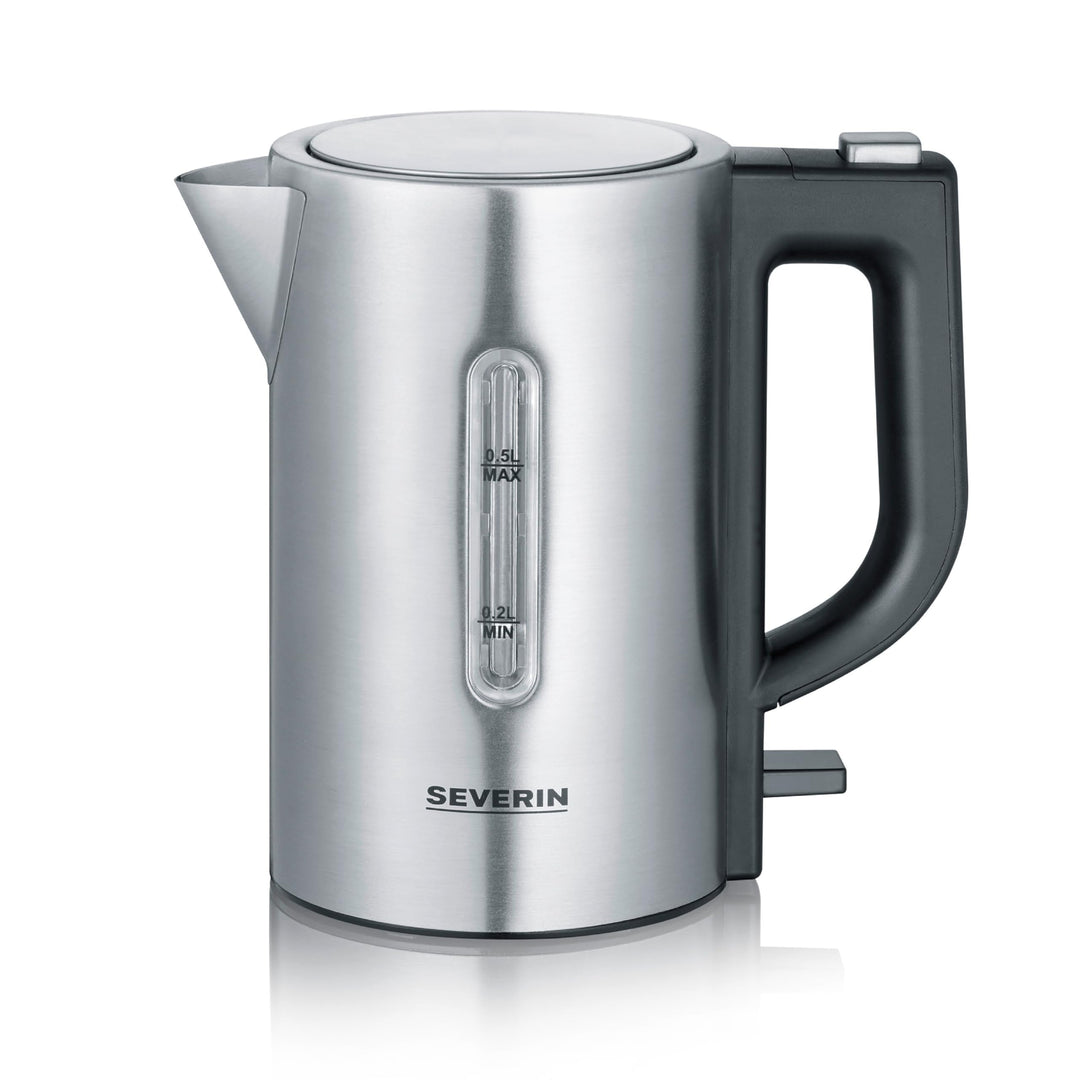 SEVERIN Reise-Wasserkocher-Set, Mini-Reisewasserkocher für 0,5 L, elektrischer Wasserkocher mit 2 Ku