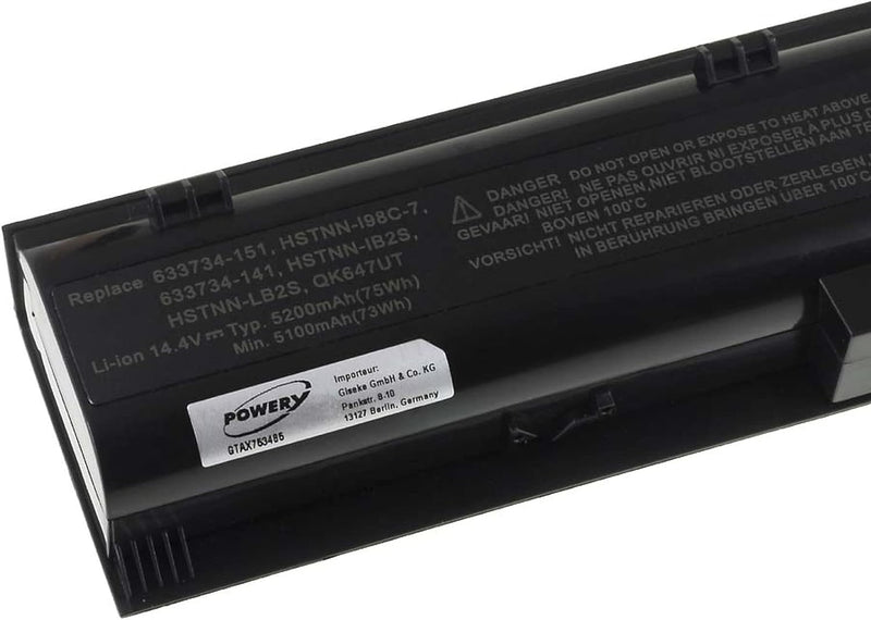 Akku für HP Typ 633734-421, 14,4V, Li-Ion