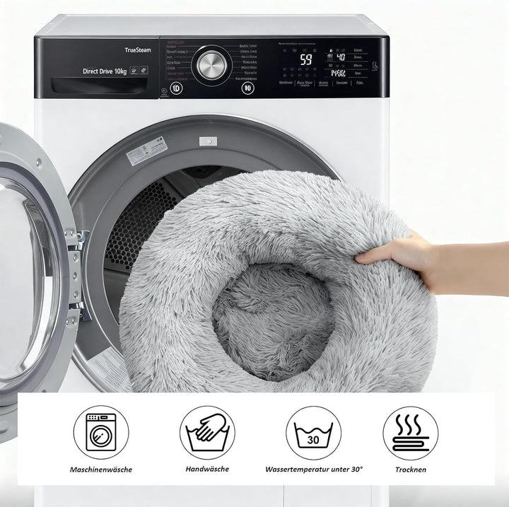 CALIYO Katzenbett Flauschig, Hundebett Kleine Hunde, Katzenkissen Hundekissen Waschbar, Trocknergeei