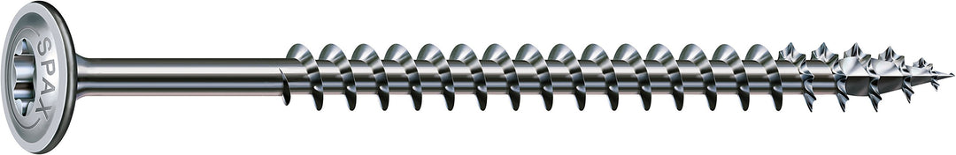 SPAX Holzbauschraube, 6,0 x 60 mm, 200 Stück, T-STAR plus, Tellerkopf, Vollgewinde, 4CUT, WIROX P3J,