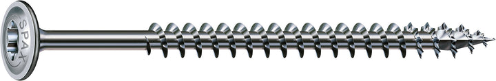 SPAX Holzbauschraube, 6,0 x 60 mm, 200 Stück, T-STAR plus, Tellerkopf, Vollgewinde, 4CUT, WIROX P3J,