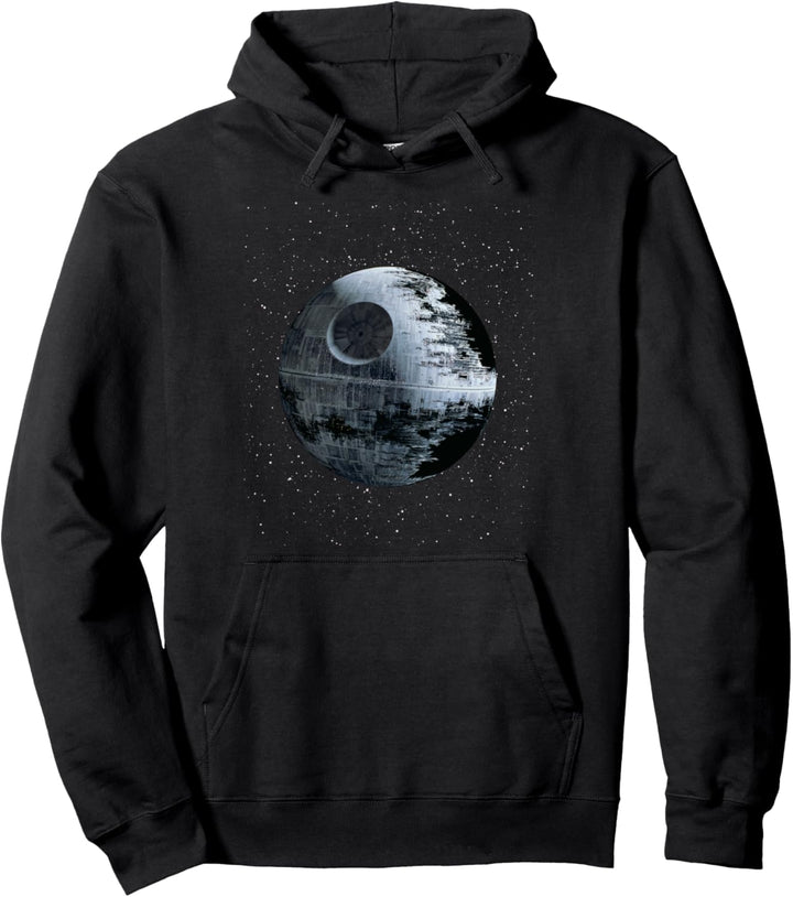 Star Wars Death Star Alone In A Crowd of Galaxies Pullover Hoodie