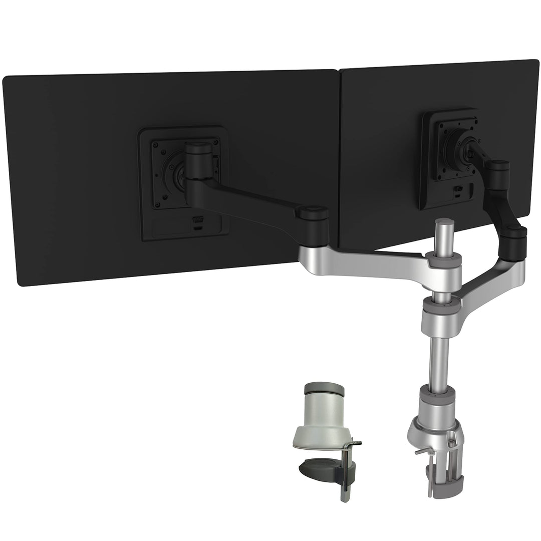 R-Go Tools Zepher 4 C2 nachhaltiger Doppel Monitor Arm, Tischhalterung, Justierbar, nachhaltiger Dop
