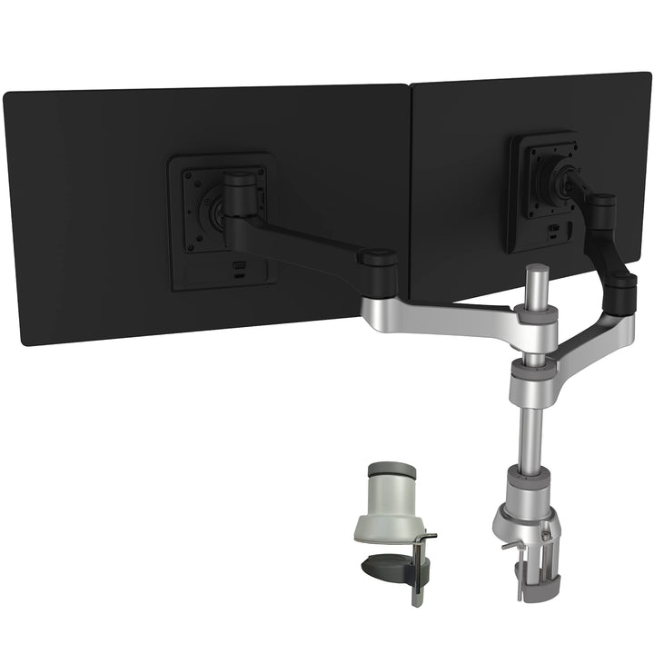 R-Go Tools Zepher 4 C2 nachhaltiger Doppel Monitor Arm, Tischhalterung, Justierbar, nachhaltiger Dop