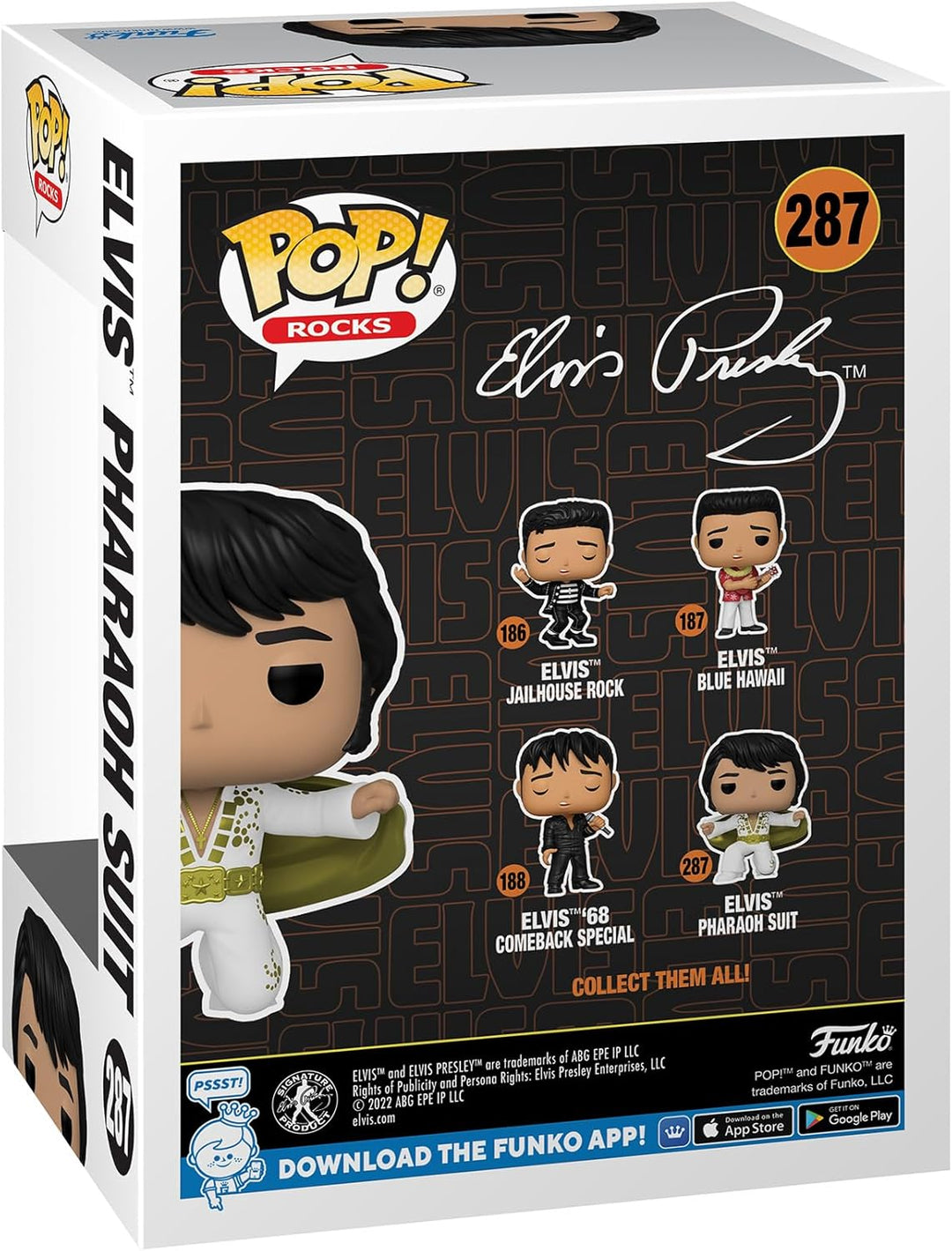 Funko Pop! Rocks: Elvis Presley - Pharaoh Suit - Vinyl-Sammelfigur - Geschenkidee - Offizielle Hande