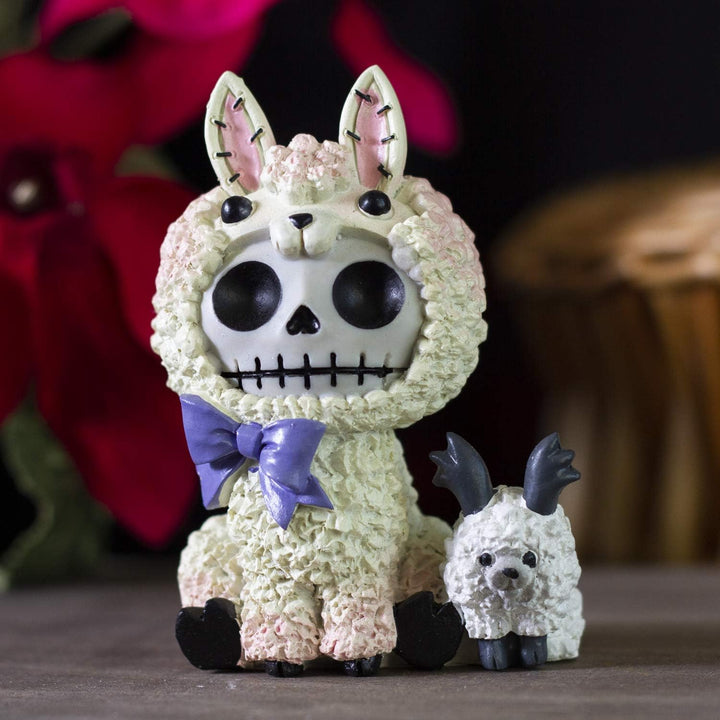 Furrybones Summit Collection Alpaka-Paco-Figur, dekoratives Signatur-Skelett in Alpaka-Llama-Kamelid