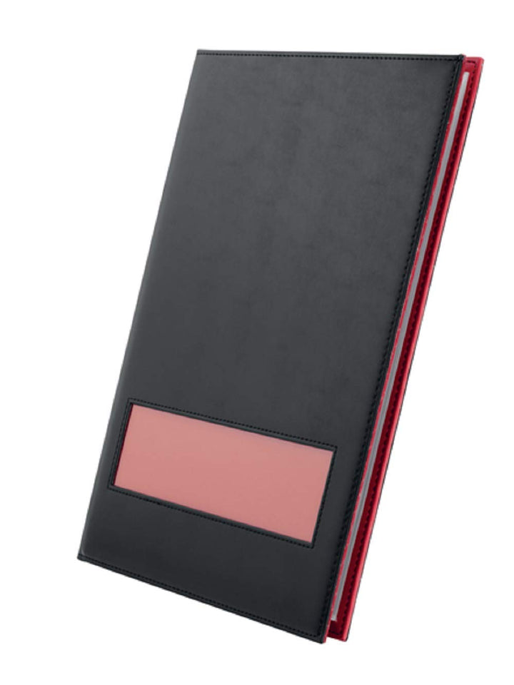 Rexel ProStyle OnView Präsentationsmappe mit 40 Taschen, A4, Schwarz / Granatapfel