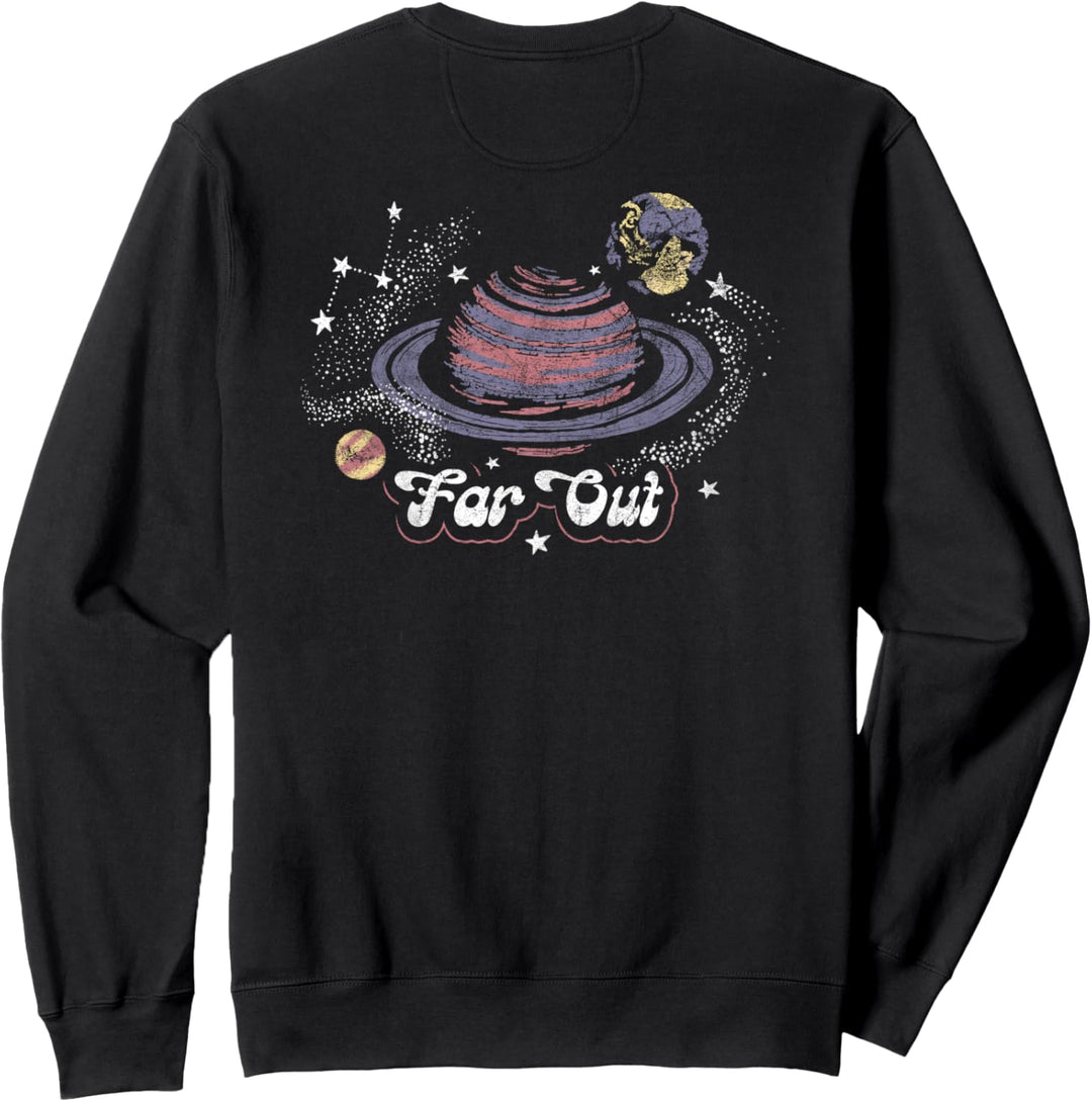 Trendy You're Outta This World Retro Solar System Front Back Sweatshirt