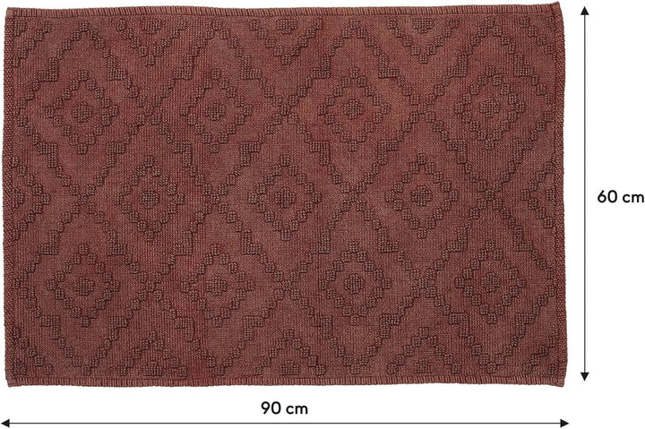Sealskin Aztec Badematte 90x60 cm Dunkelrosa