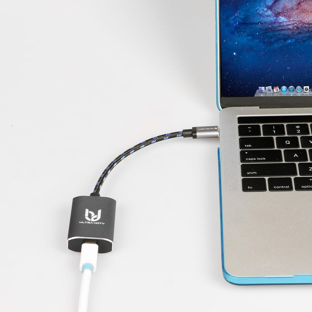 Ultra HDTV USB-C auf Mini-Displayport Adapter (Buchse), 4K Übertragung bei vollen 60Hz, Grau