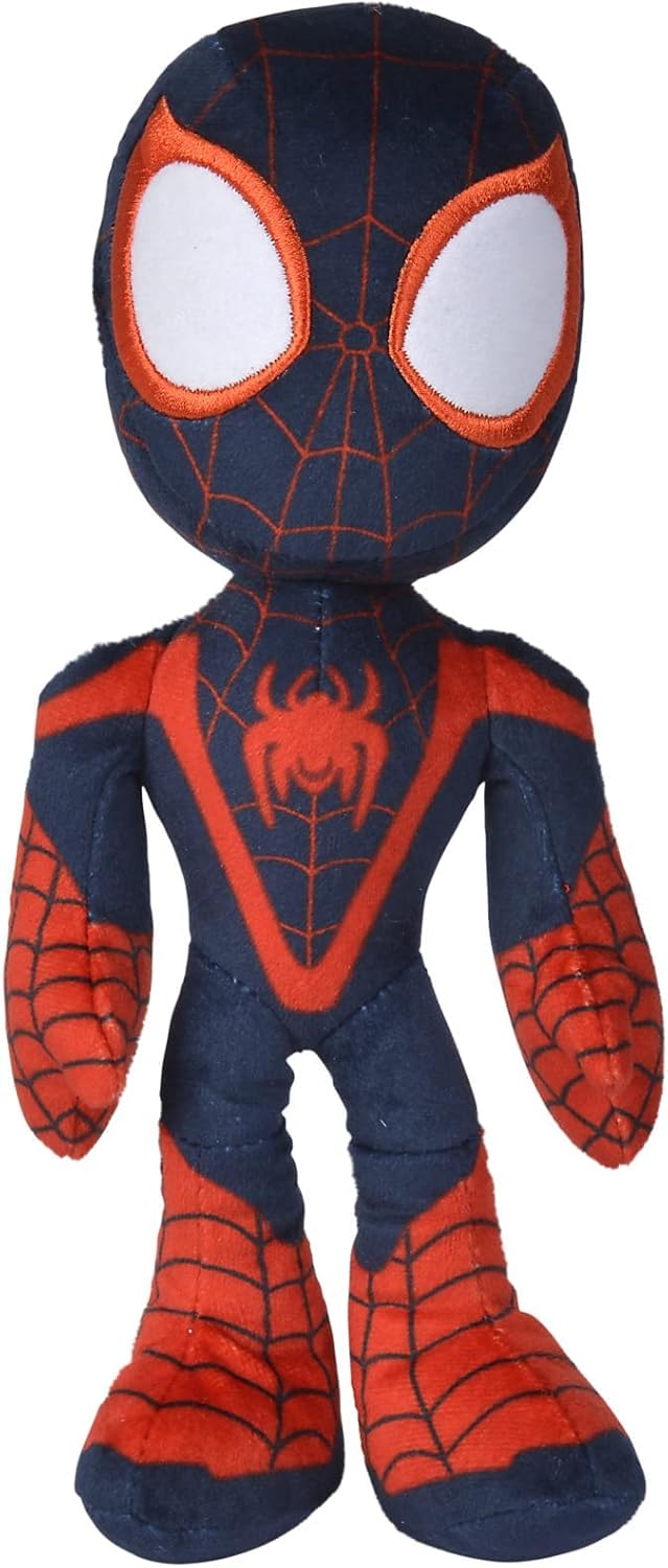Simba 6315875810X12 - Disney Marvel Spidey, 25cm Plüschfigur mit Glow in The dark Augen &amp; 6315875812
