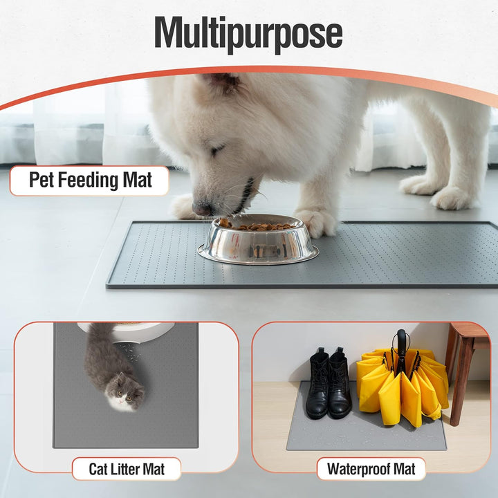 Conlun HundeFuttermatte Katzen Futtermatte, Rutschfestes Design, 100% wasserdichte Haustierfutter Ma