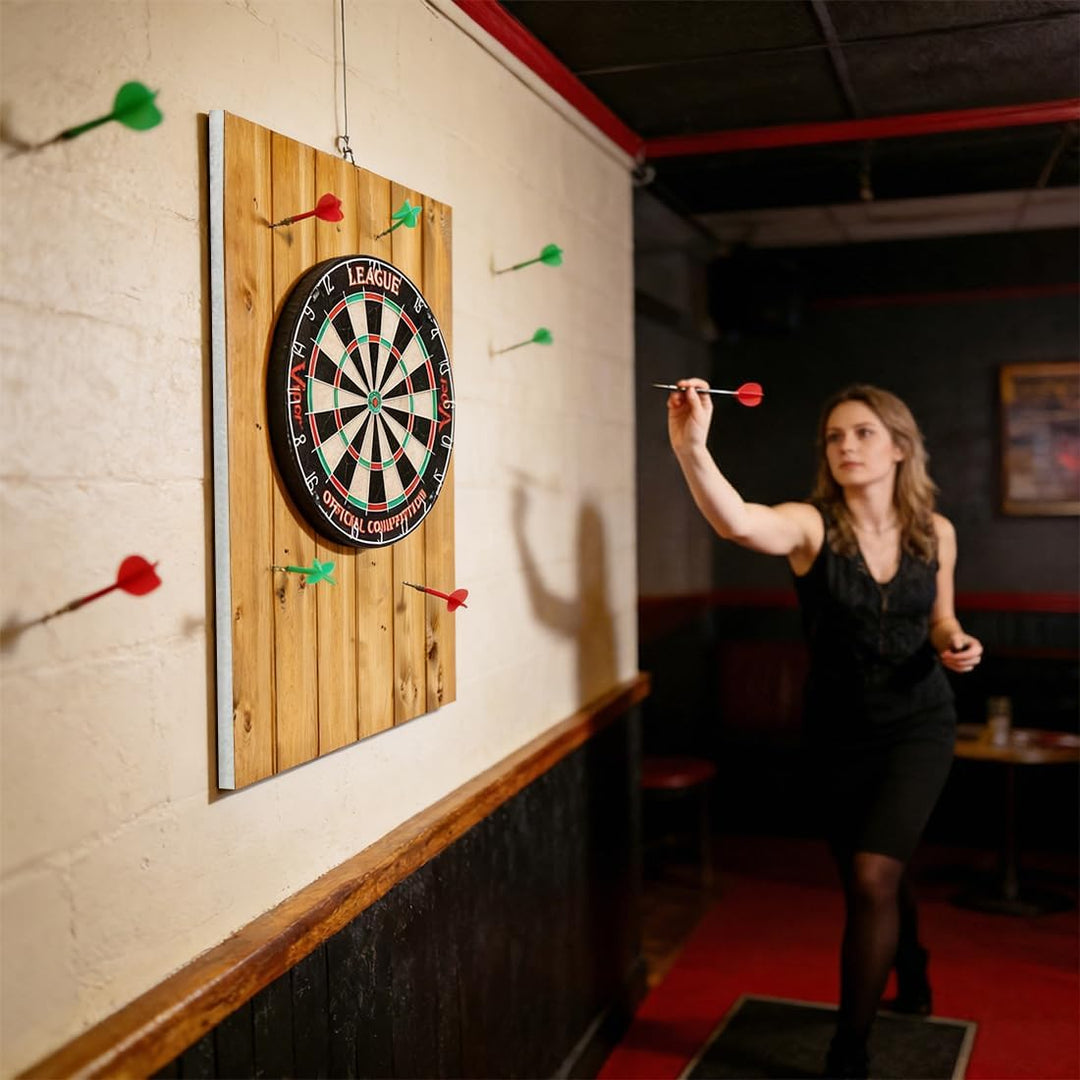 Dartscheibe Wandschutz aus Holzmaserung, Selbstklebendes Filz Surround Board, Gespleisste Wandfliese
